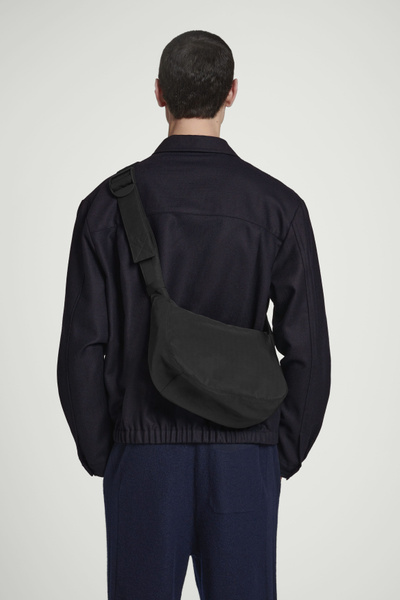 トートバッグ [COS] Nylon Crossbody Saddle Bag Black CROSSBODY SADDLE BAG - NYLON - BLACK | COS