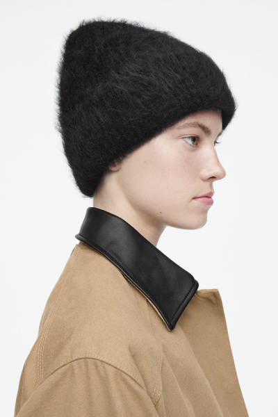 【FALLETT】mohair nero beanie★送料・関税込 ☆MEOVV アンナ 着用！！【FALLETT】Mohair Nero Beanie | もごつ