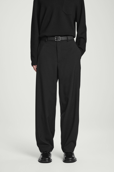 HOPSACK IN 2PLEATED DRESS TROUSERS/パンツ LIMITED EDITION】Dress-Over Two-Tuck Wide Pants