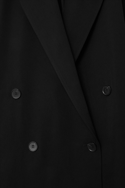 ジャケット・アウター Oversized Double Breasted Jacket Black S stein / シュタイン】OVERSIZED DOUBLE BREASTED JACKET - BLACK