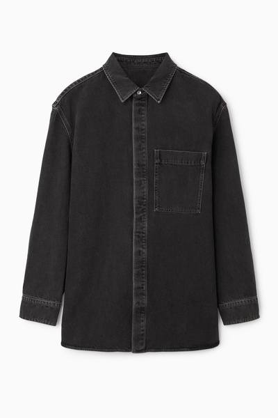 Tシャツ・カットソー LMC OVERSIZED DENIM SHIRT black 0LM45SSH401BLK DENIM SHIRT LIMITED EDITION - Black | ZARA United States