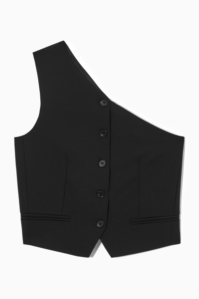 【美品】COS KNITTED WAISTCOAT XS ブラック KNITTED WAISTCOAT ニットベスト｜COS コス 公式オンラインストア