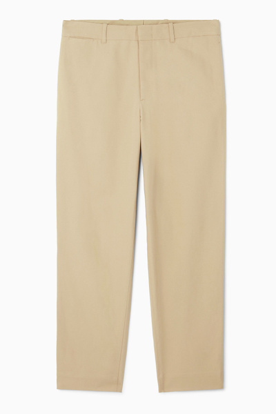 COS Straight leg twill-chinoチノパン サイズ50 STRAIGHT-LEG TWILL CHINOS - BEIGE | COS