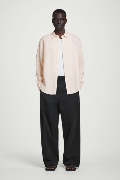 RELAXED LINEN SHIRT - PEACH | COS