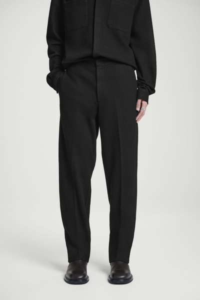 Wool Super100's Twill Slacks | OVY