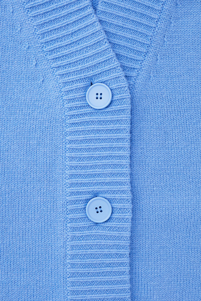 COCOONING WOOL V-NECK CARDIGAN - LIGHT BLUE | COS NL