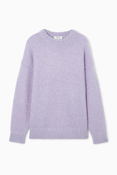 トップス MOHAIR CREW NECK SWEATER (TYPE-2) L MOHAIR CREW NECK SWEATER (TYPE-2) L（Y2K-style mohair effect