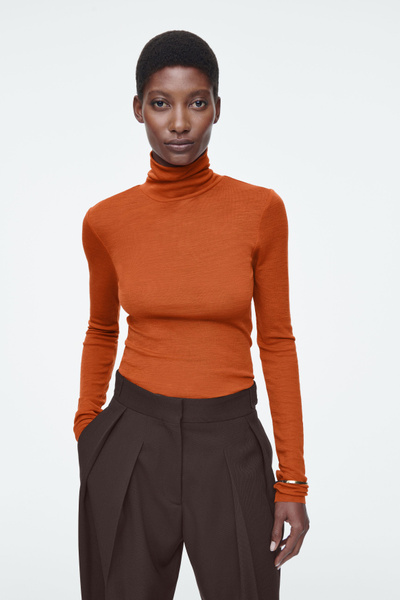 「2025Autumn Pre-Order」ピュアメリノウールタートルトップ / Pure Merino Wool Turtleneck Top レデ 2025Autumn Pre-Order】ピュアメリノウールタートルトップ