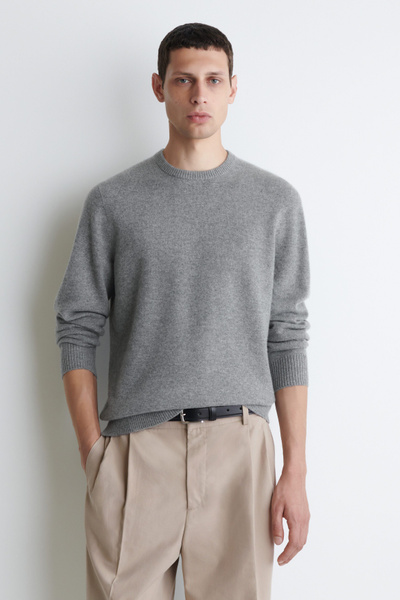 モリモリスリム CASHMERE CREW-NECK SWEATER - GRAY | COS