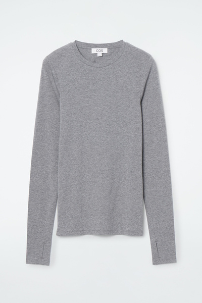 韓国GLOWNY LOUISA LONG SLEEVE グレー LOUISA LONG SLEEVE (GRAY) - GLOWNY