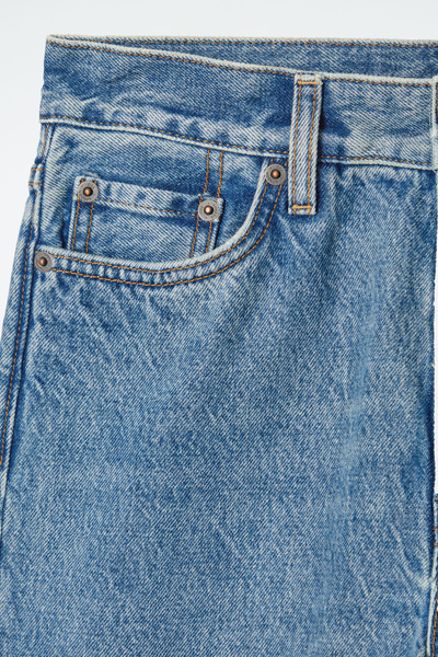 【COSYHARU】Urmil Washed Wide Denim Pants Light Wash Denim Jacket