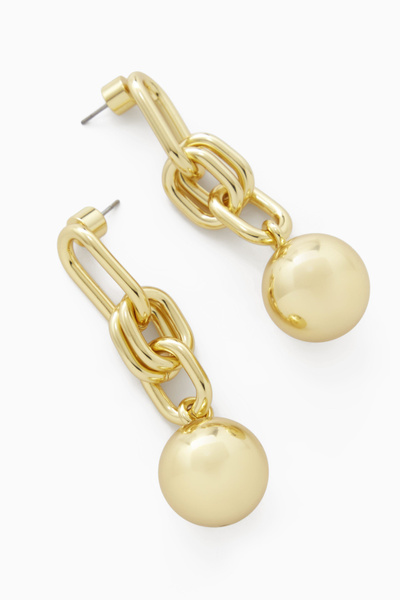 【関税＆送料込み】ChloAC Earrings 3/8 CT. T.W. Diamond Paper Clip Chain Drop Earrings in 14K