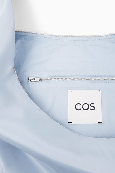 バッグ COS HIGH-SHINE SHOULDER BAG COS】 High Shine Crossbody Bag Navy (COS/ショルダーバッグ