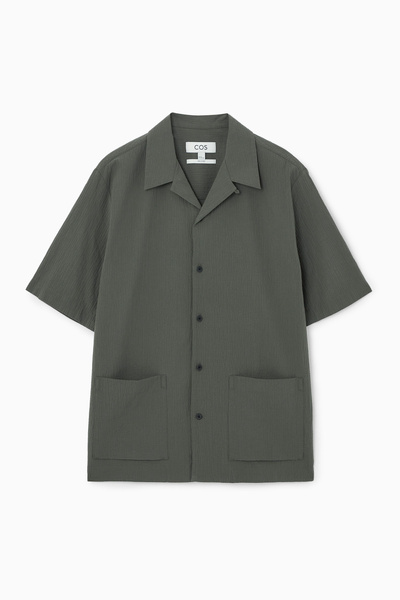 ★MUSINSA STANDARD★ Relaxed Micro Seersucker Shirt Black MM MUSINSA | MUSINSA STANDARD Relaxed Micro Seersucker Shirt