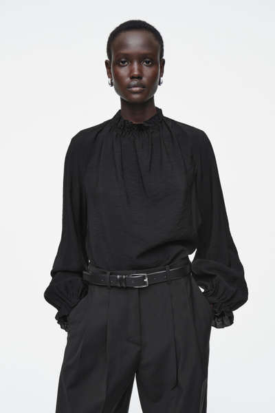 売れ筋商品|||イチ シャツ レディース トップス IXWILMA - Blouse - black Black Top With Silver Sequins — Fabulous Female Boutique