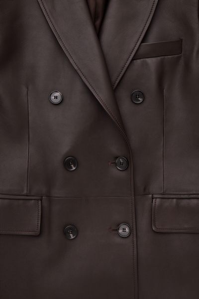 オンブレチェック DOUBLE-BREASTED JACKET(BROWN) 20220412-015-BROWN-01__32924.