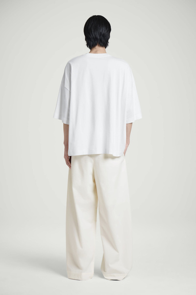 Tシャツ・カットソー VTMNTS SS23 White cotton oversize shirt (VL16SH300W WHITE) OVERSIZED EXTRA-WIDE COTTON T-SHIRT - WHITE | COS
