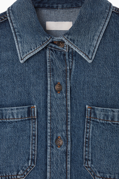 コス　CURVED-HEM SHORT-SLEEVED DENIM SHIRT 5277_ecabd16eb8.jpg