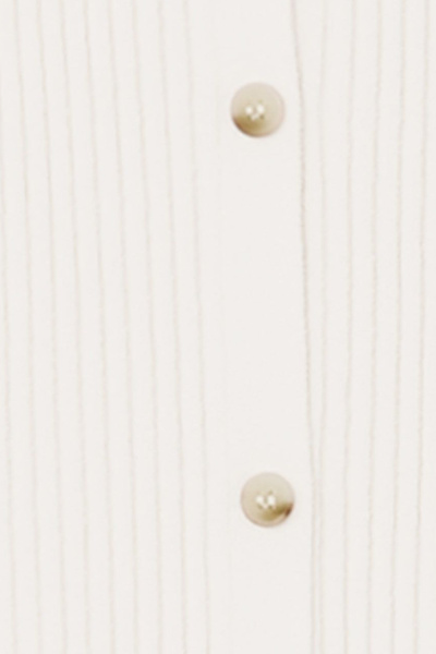 BUTTONED RIB-KNIT MAXI DRESS - IVORY | COS