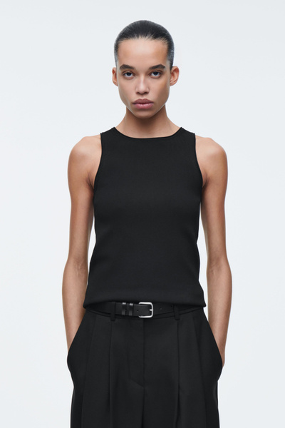 masu MASU READY BELT KNIT TANK TOP black（MASU