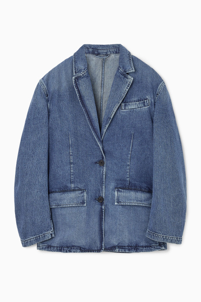 ジャケット ETRO Single-breasted denim blazer Blue WRNA0012AD177 ETRO patterned-jacquard Denim Blazer | Blue | FARFETCH