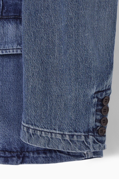 SINGLE-BREASTED DENIM BLAZER - BLUE | COS