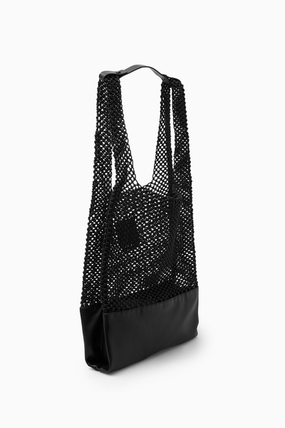 【COS】Oversized Hand Woven Tote Bag OVERSIZED HAND-WOVEN TOTE BAG - RAFFIA - DARK BROWN | COS