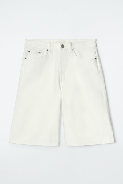 【COSYHARU】Linen wide short banding denim COSYHARU (コシハル) - リネンワイドショートバンディングデニム