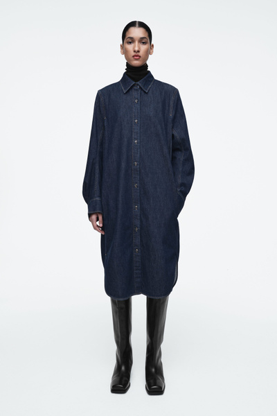 ジャケット・アウター I LINE DENIM SHIRT DRESS Belted Denim Shirt Dress | Calvin Klein