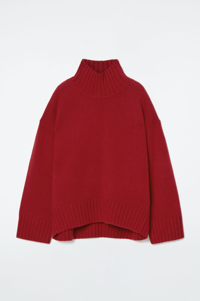 その他 TEN HIGH NECK WOOL RED L 5951_2e8cf7cb6c.jpg