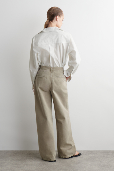【HUECLOSET】送料・関税込★From Bijou Wide Denim Pants WIDE-LEG DENIM PANTS - GRAY | COS