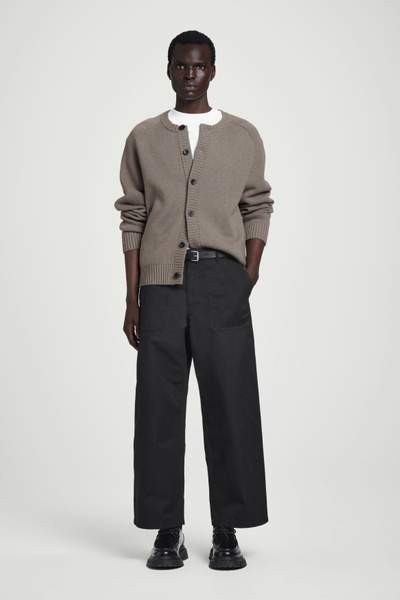完売品S-CURVED WIDE LEG UTILITY TROUSERS NVRFRGT / S-CURVED WIDE LEG UTILITY TROUSERS – Black