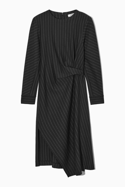 max studio black and white dress Max Mara // Studio Black & White Polka Dot Button Front Dress  VSP  Consignment