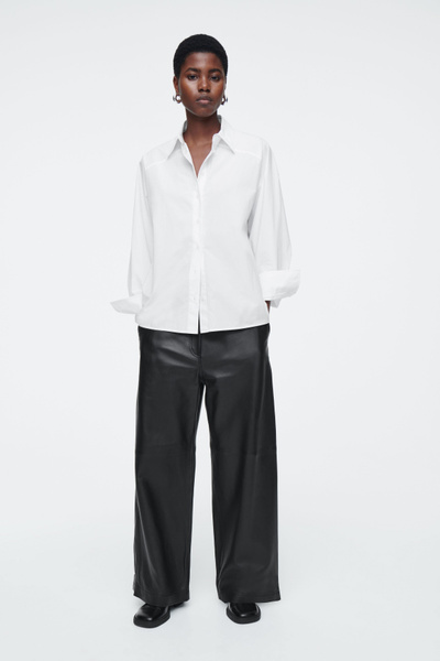 トップス Double cuff shirt / ans dotsloevner RELAXED DOUBLE-CUFF SHIRT - WHITE | COS
