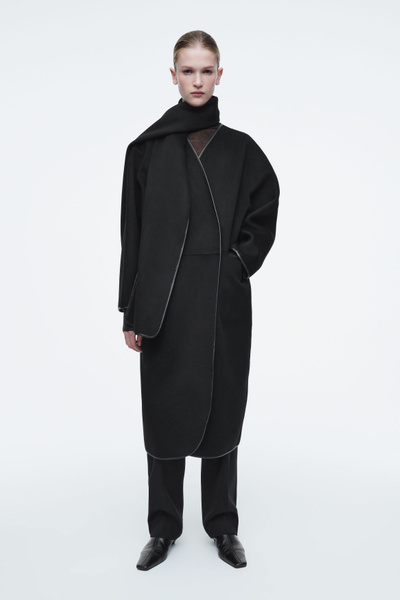 美品 A.P.C. chester coat XS black wool Chanel // FW 2001 Cashmere Trench Coat – VSP Consignment