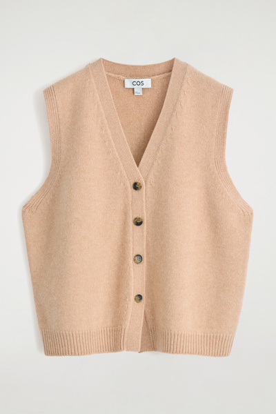 【関税&送料込】Fendi Cappuccino Cashmere Vest Fendi Cappuccino Cashmere Cardigan | italist