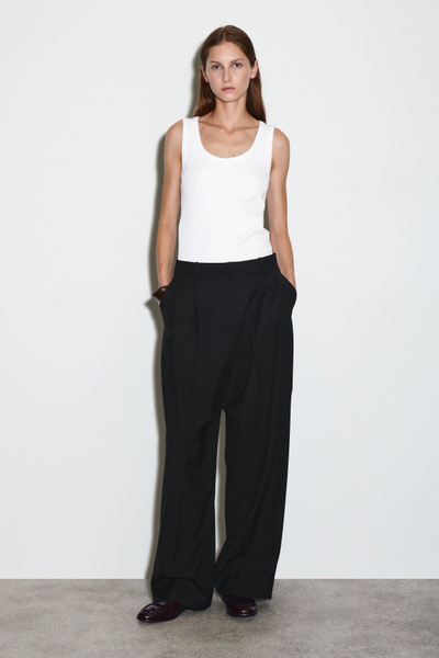 【COSYHARU】Dark Raw Semi-Wide Denim Pants Cosyharu Black Semi-Wide Denim