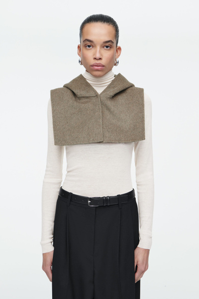 ジャケット TOP IN DOUBLE FACED WOOL TRICOTINE 2B06B383Z.33NK NY Collection 3/4 Roll Tab Sleeve Jacquard Knit Y-neck Top