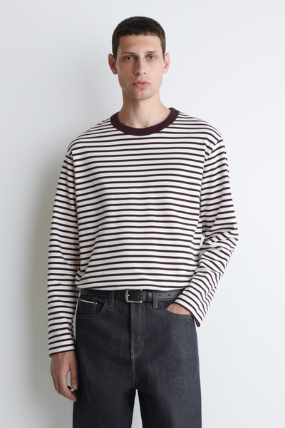 関税込【Y-3】Striped stretch cotton jersey T-shirt Y-3 Striped stretch-cotton jersey T-shirt | THE OUTNET
