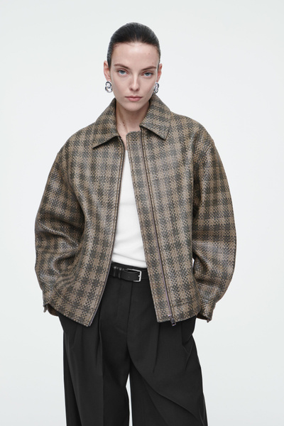 ジャケット LENINA [29CM exclusive]BIRKIN classic check jacket_khaki bei Classic Work Jacket – VERSEAS