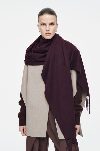 マフラー・ストール BADBLOOD BS Wool Blend Fringe Scarf 5BMM015 Maje_MFABO00397-0012_F_1.jpg