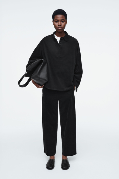 ★as''on★COOKIE BUTTON CORDUROY PANTS / BLACK★韓国送料込 COOKIE BUTTON CORDUROY PANTS / BLACK - 애즈온