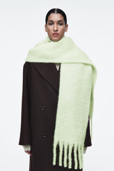 小物 sacai / BELTED KNIT SCARF Women's Ribbed scarf with dégradé neon stripes | Multicolor