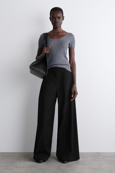 パンツ TTTMSW Wool polyester wide pants (BLACK) KPW8049021SWNEB999-30.jpg