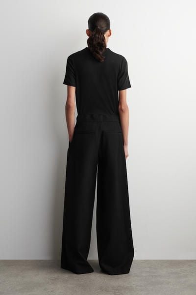 RELAXED WOOL-BLEND WIDE-LEG PANTS