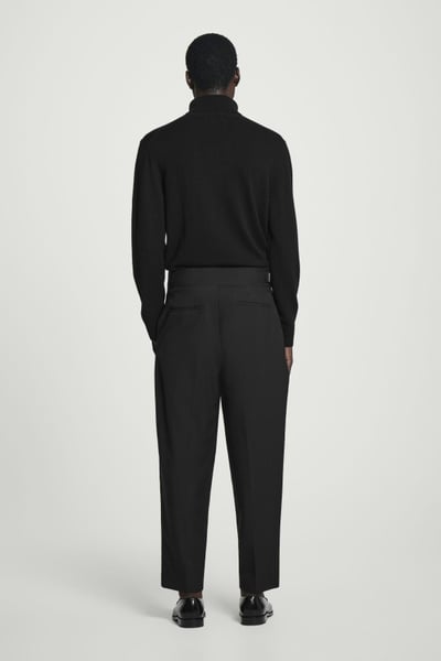 メンズウェア RUFFLOG WIDE STRETCH BELTED PANTS BLACK Long Pants – RUFFLOG