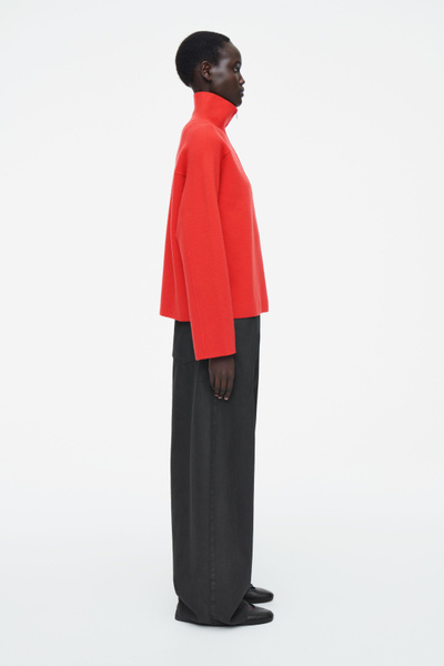 ニット/セーター Chesty - chesty clock knit red ZARA - ZARA ハイネックニットセーター Sサイズ オレンジの通販