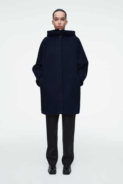 美品⭐︎ BLUEFACED WOOL DOUBLE CLOTH COAT Light blue woolen double face coat – Mid-season sale | TARANKO