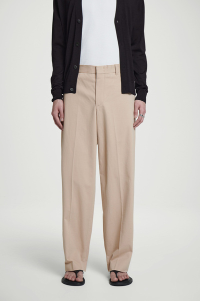 COS Straight leg twill-chinoチノパン サイズ50 STRAIGHT-LEG TWILL CHINOS - BEIGE | COS