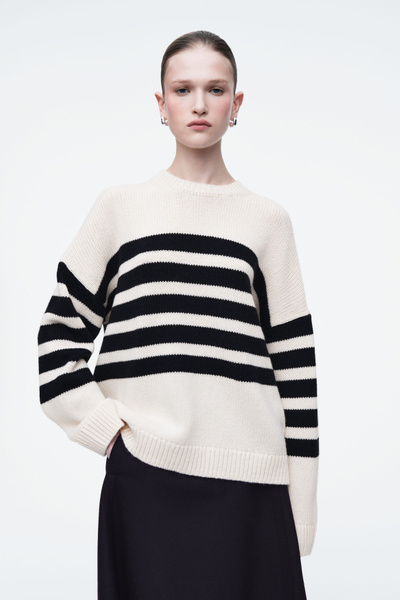 ニット・セーター IONSEOUL Collar Striped Knitwear BBJ494 ニット・セーター IONSEOUL Collar Striped Knitwear BBJ494